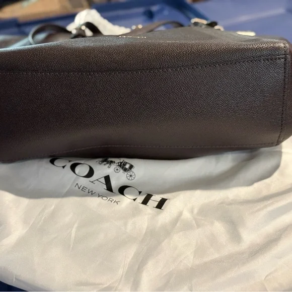 Coach Oxblood Leather Tote - Picture 8 of 9